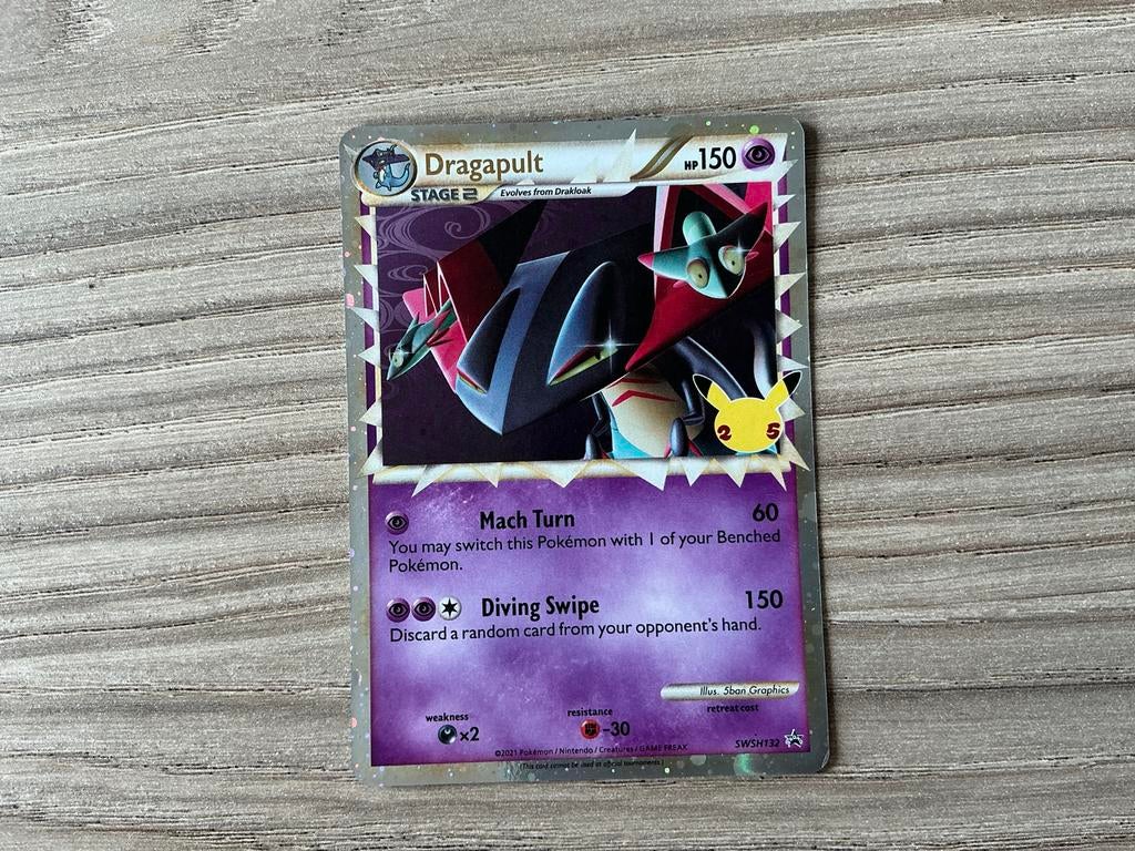 Dragapult Celebrations Classic Collection Pokémon Kaart, Ophalen of Verzenden, Zo goed als nieuw, Losse kaart