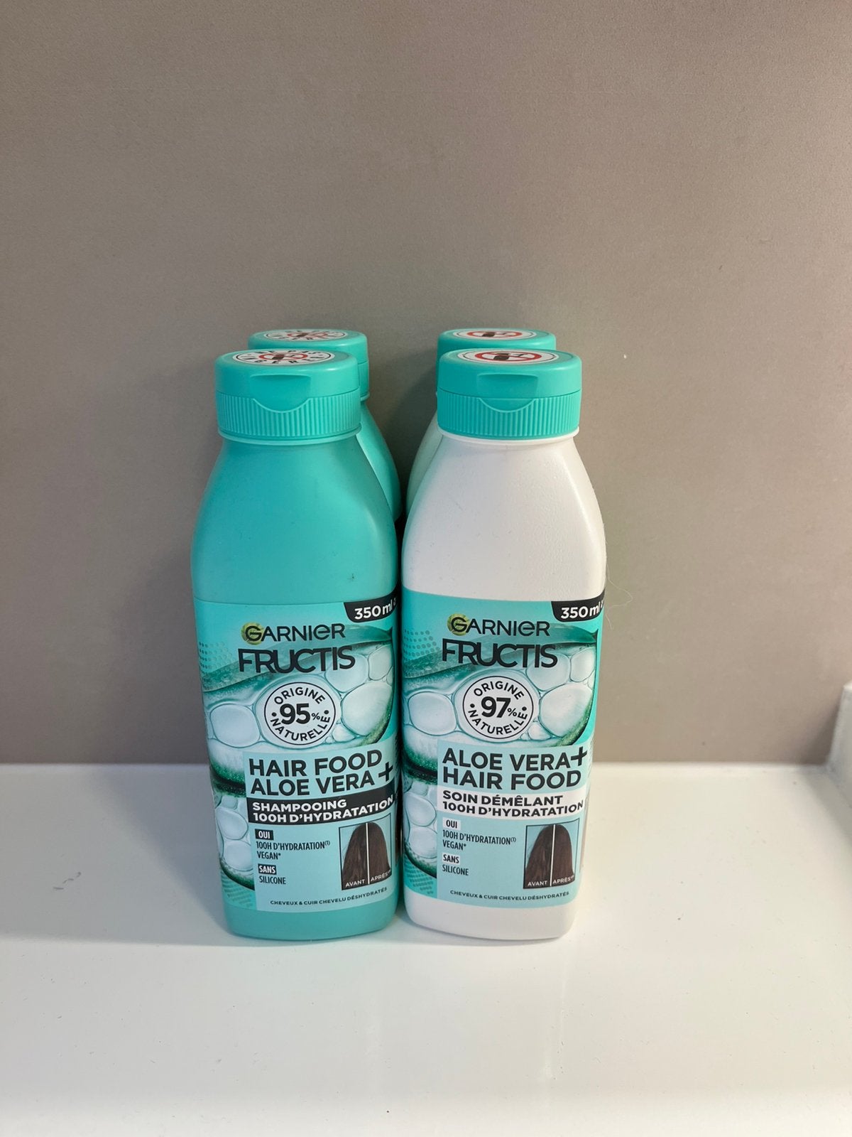 Garnier fructis shampoo en conditioner-nieuw- 4 flessen, Ophalen of Verzenden, Zo goed als nieuw, Shampoo of Conditioner