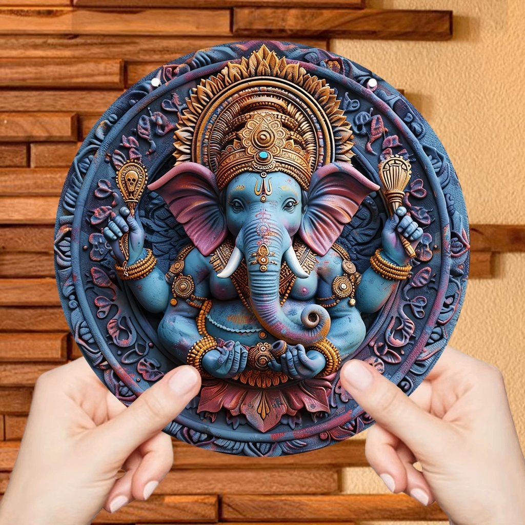 Ganesha Wandplaat, Verzenden, Nieuw, Wandbord of Wandpaneel