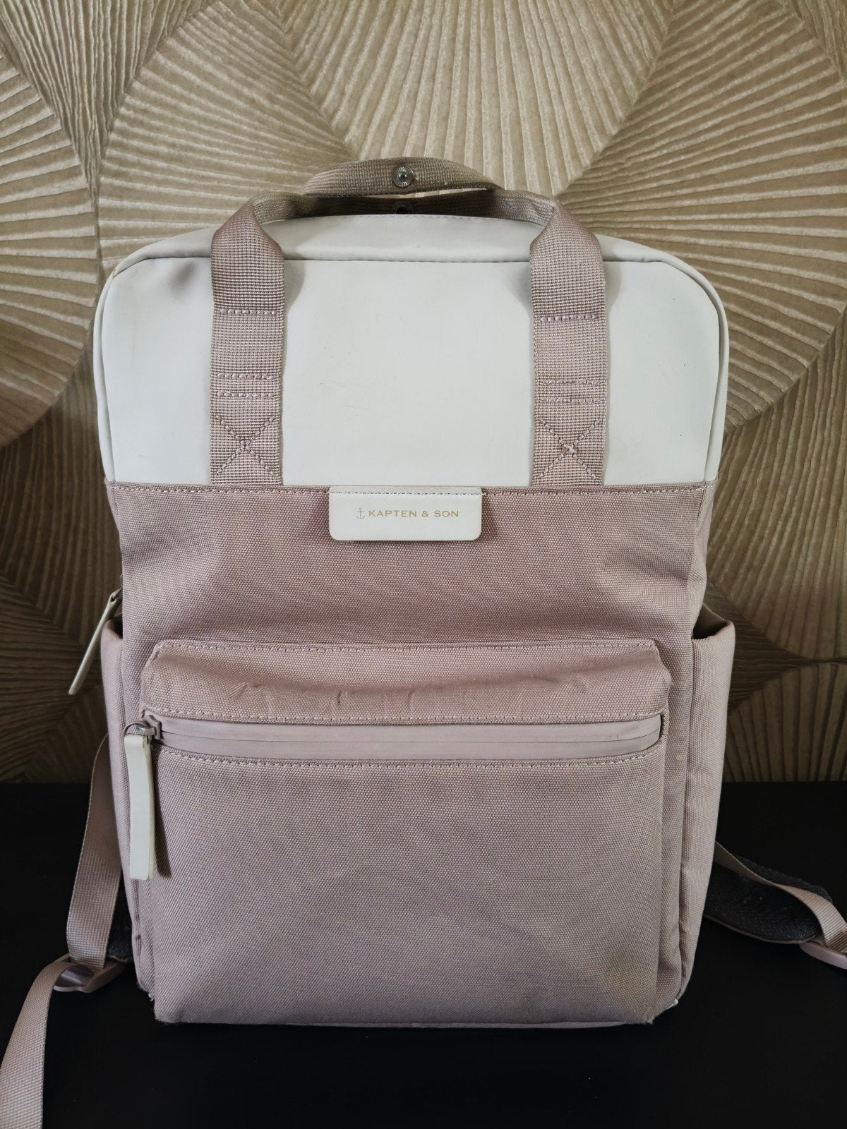 Kapten & Son rugzak, roze/beige, zo goed als nieuw, Sieraden, Tassen en Uiterlijk, Tassen | Rugtassen, 25 tot 40 cm, Ophalen of Verzenden