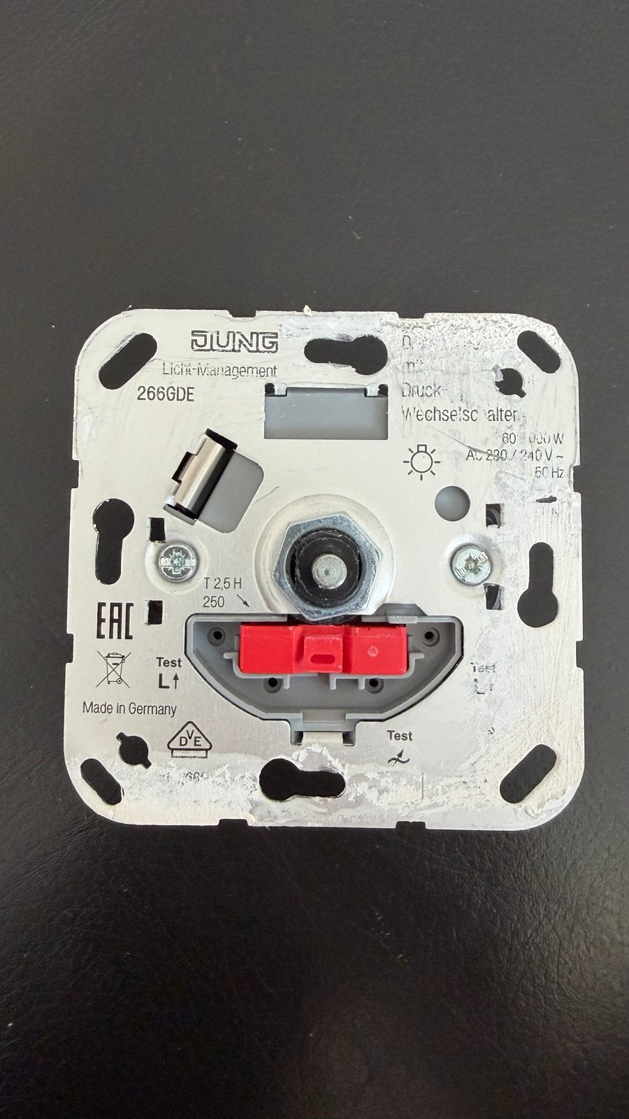 Jung 266GDE Dimmer 60-600W, Ophalen of Verzenden, Zo goed als nieuw, Jung, Dimmer