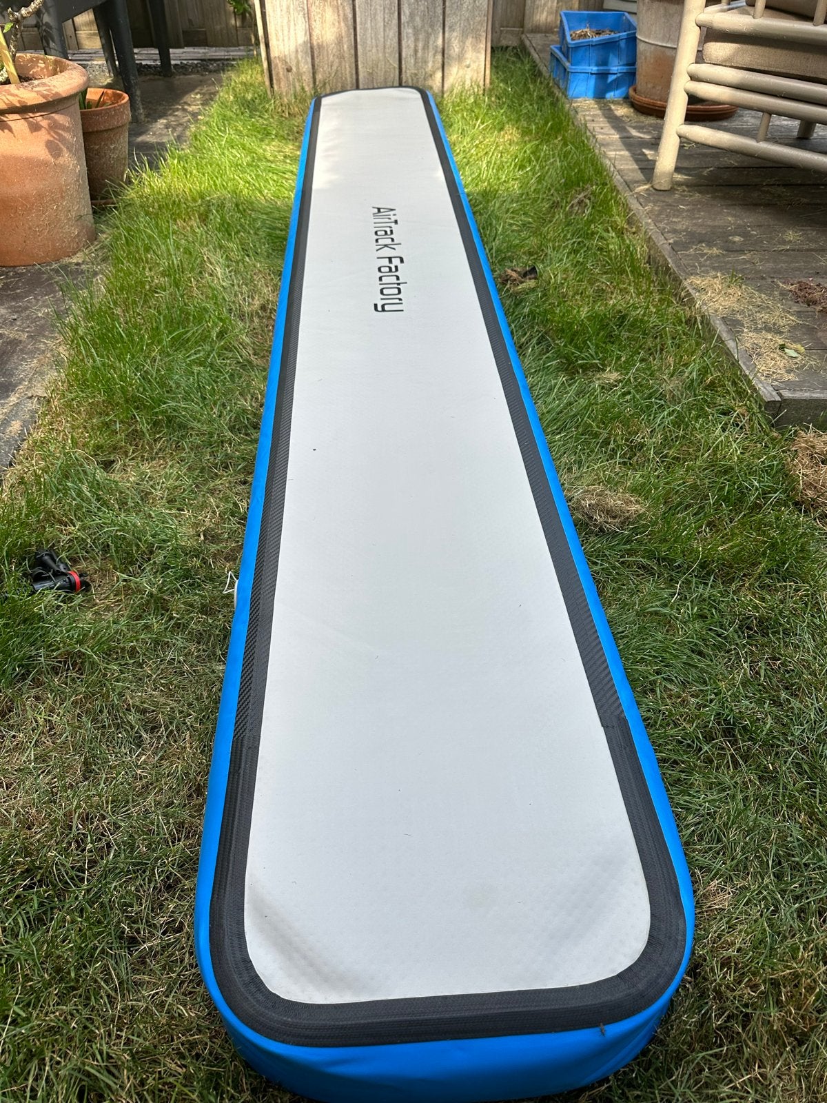 Airtrack Factory Airtrack met pomp en reparatieset, Sport en Fitness, Overige Sport en Fitness, Ophalen, Zo goed als nieuw