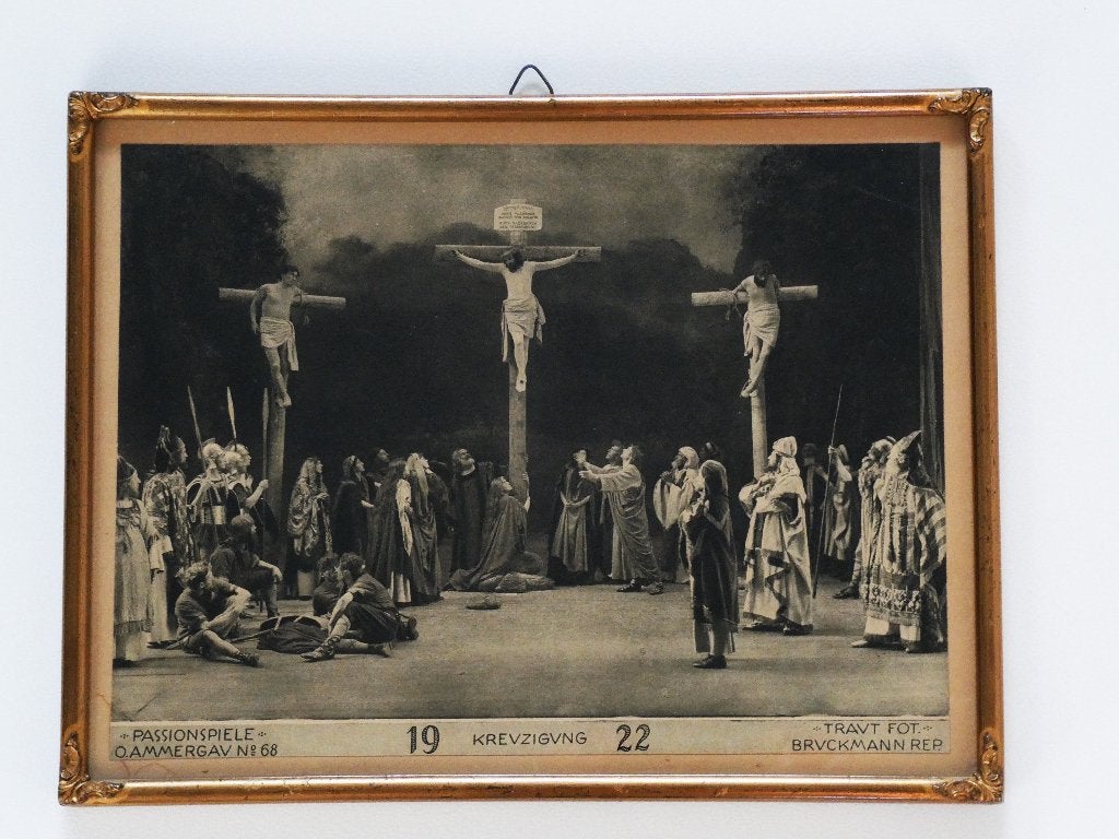 Oberammergauer Passiespelen 1922 Oberammergau kruisiging, Ophalen of Verzenden