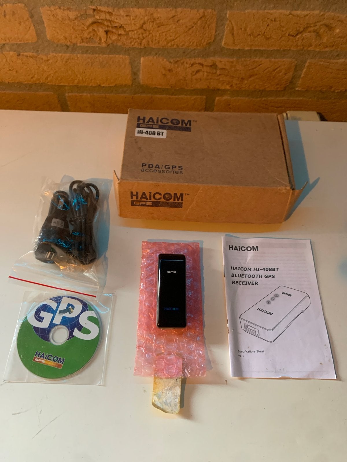 Haicom HI-408BT Bluetooth GPS Ontvanger, Ophalen of Verzenden, Zo goed als nieuw