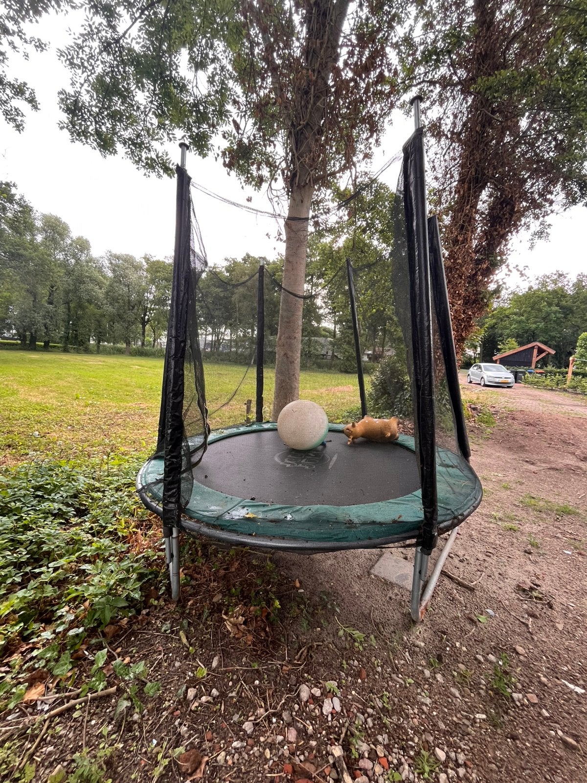Jolly Jumper trampoline met net, Ophalen, Gebruikt