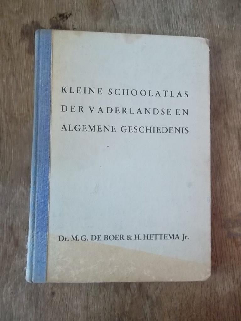 Kleine schoolatlas der Vaderlandse en Algemene geschiedenis, Boeken, Atlassen en Landkaarten, Gelezen, Ophalen of Verzenden, Landkaart