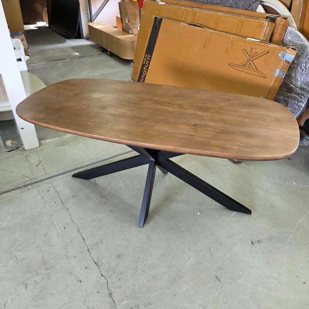 Deens Ovale Eettafel Jesper Mangohout 180 cm, Ophalen
