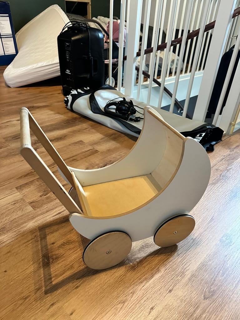 Houten kinderwagen ooh noo, Ophalen, Gebruikt, Rij- of Hobbelspeelgoed
