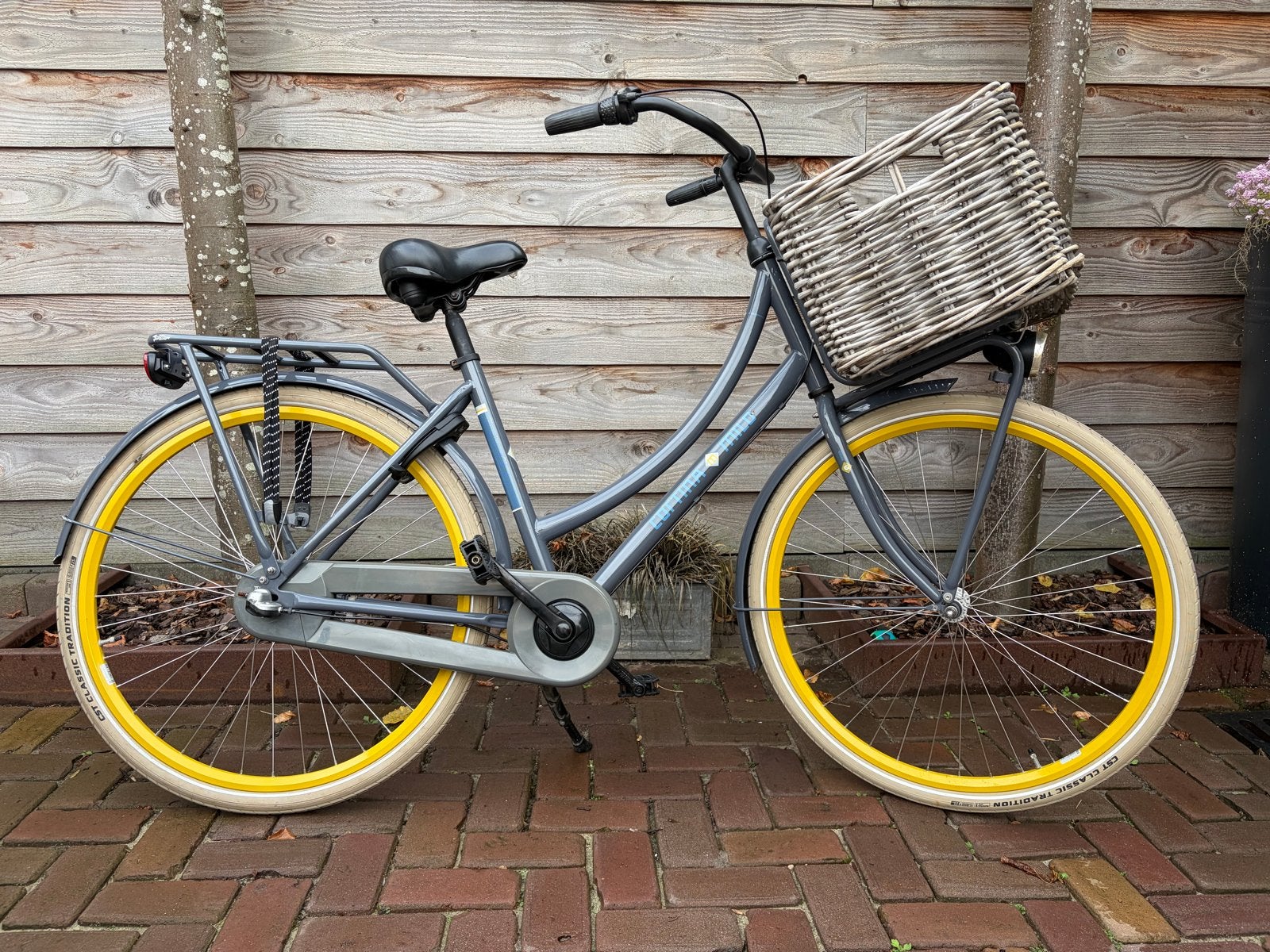 Cortina Milo transportfiets, Terugtraprem, Gebruikt, Versnellingen, 50 tot 53 cm