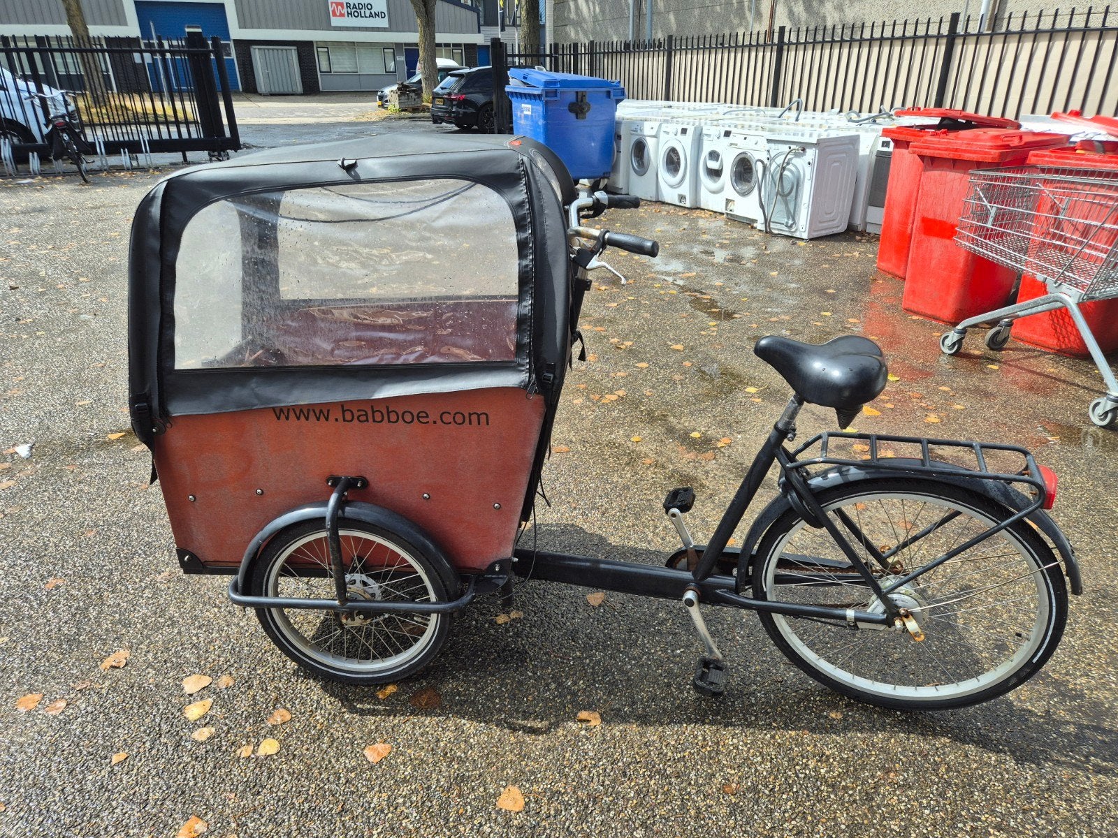 babboe bakfiets te koop, Fietsen en Brommers, Fietsen | Bakfietsen, Ophalen, 4 kinderen of meer, Gebruikt, Huif