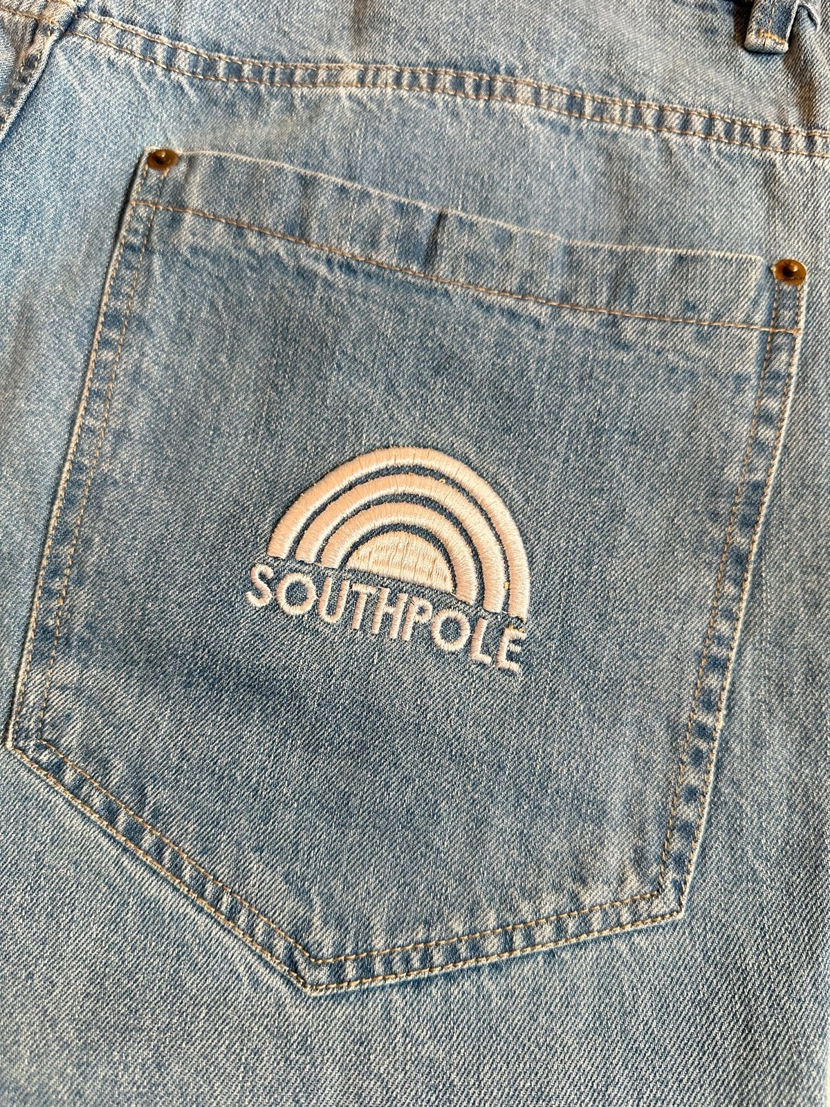 Southpole Baggy Relaxed Jeans W34 L31 Lichtblauw, Ophalen of Verzenden, Gedragen, Blauw, W33 - W34 (confectie 48/50)