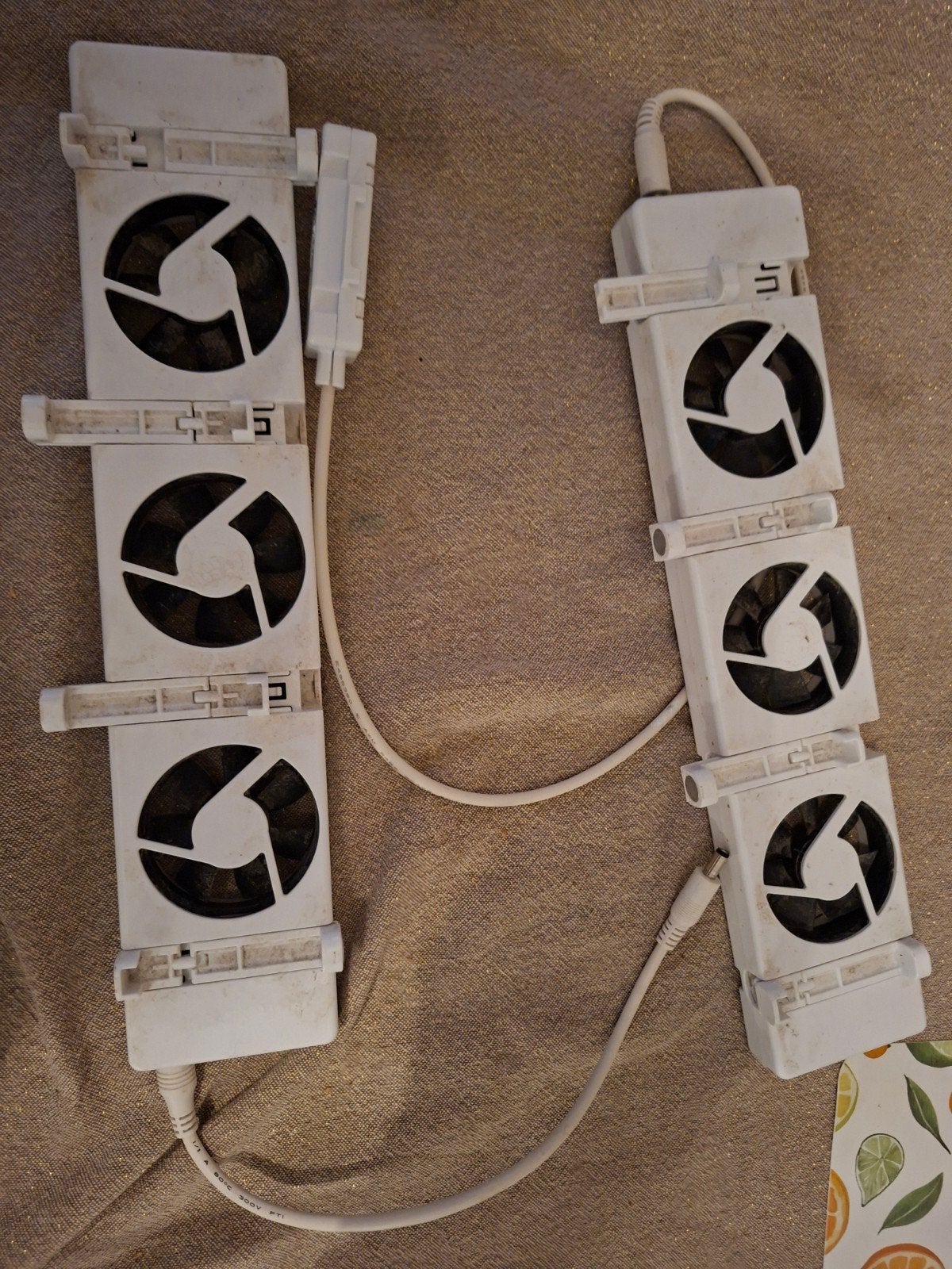 Speed Comfort radiator ventilator duoset - z.g.a.n., Witgoed en Apparatuur, Ophalen of Verzenden, Zo goed als nieuw