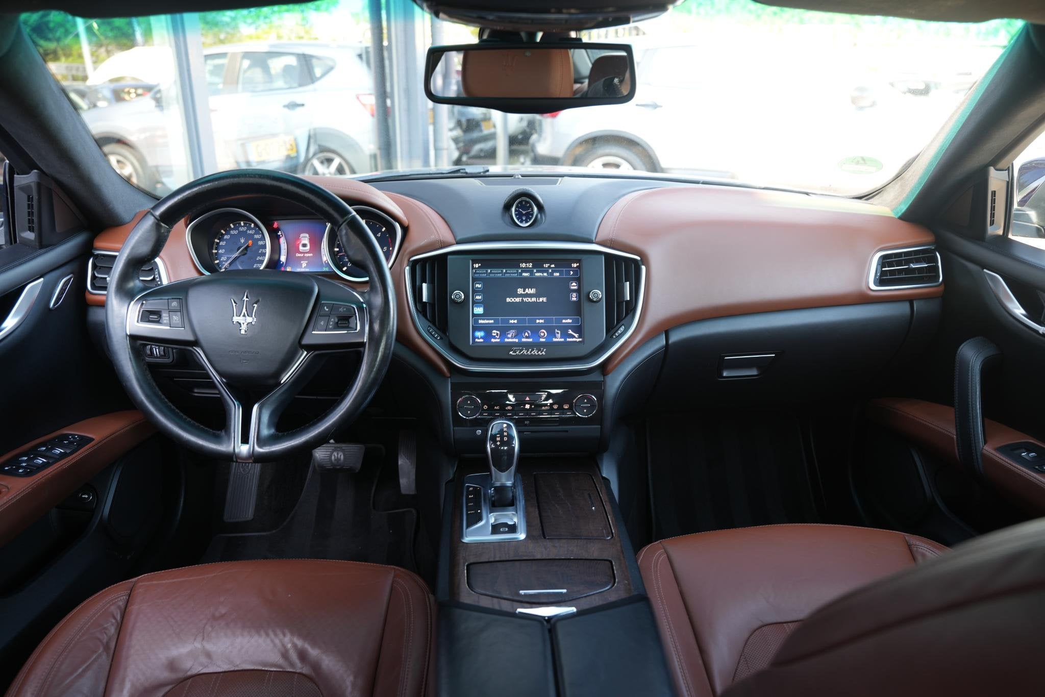 Maserati Ghibli 3.0 V6 D Luxe Leder Stoelvent. Navi Memory M, Auto's, Maserati, Achterwielaandrijving, Gebruikt, Euro 6, Blauw