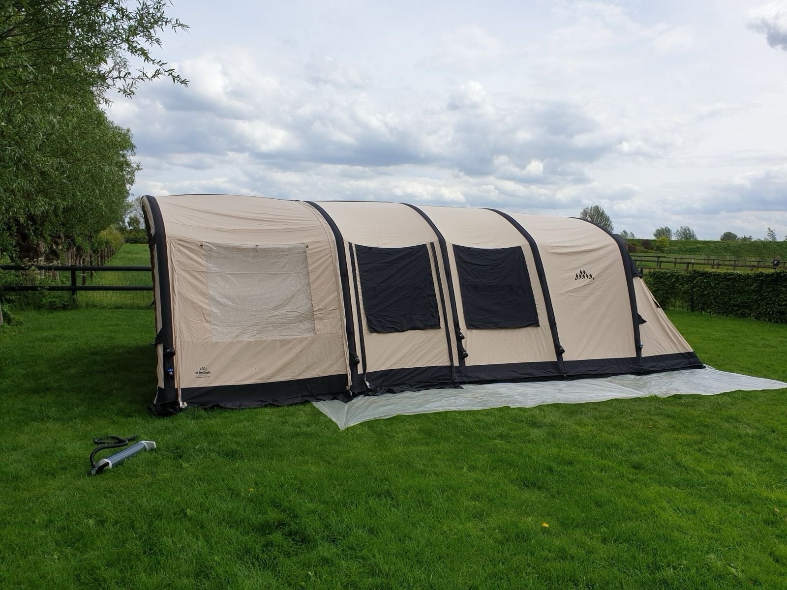 Obelink Miami 6 air, Caravans en Kamperen, Ophalen, Gebruikt, Meer dan 6