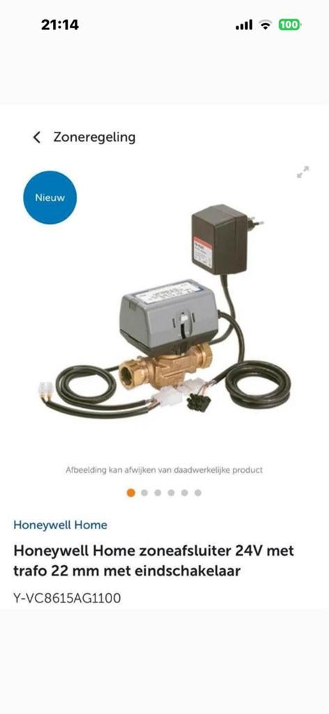 Honeywell Home Slimme Thermostaat Set - Nieuwstaat, Ophalen of Verzenden, Slimme thermostaat, Zo goed als nieuw