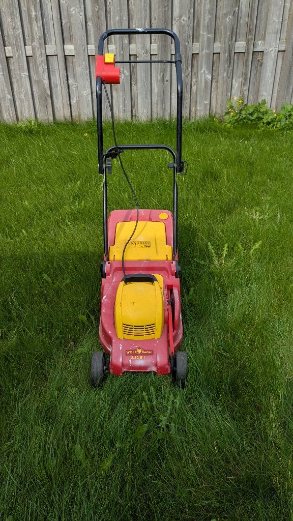 WOLF-Garten elektrische grasmaaier, Ophalen, Cirkelmaaier, Gebruikt, Elektrische grasmaaier