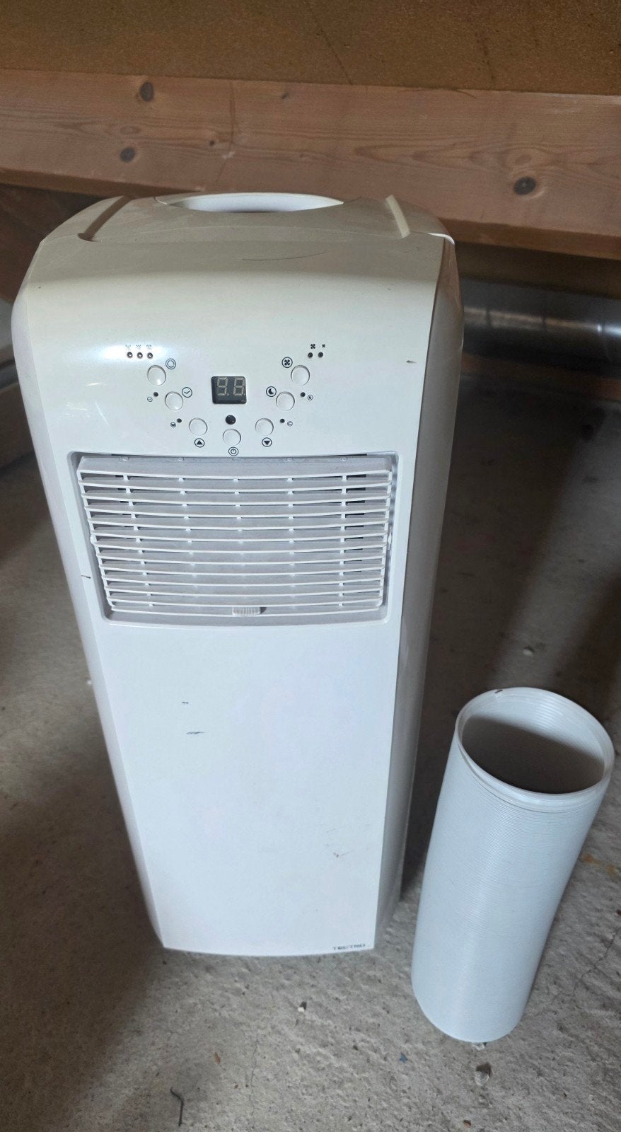 Mobiele airco met afvoerslang, Witgoed en Apparatuur, Ophalen, Gebruikt, Minder dan 60 m³, Timer