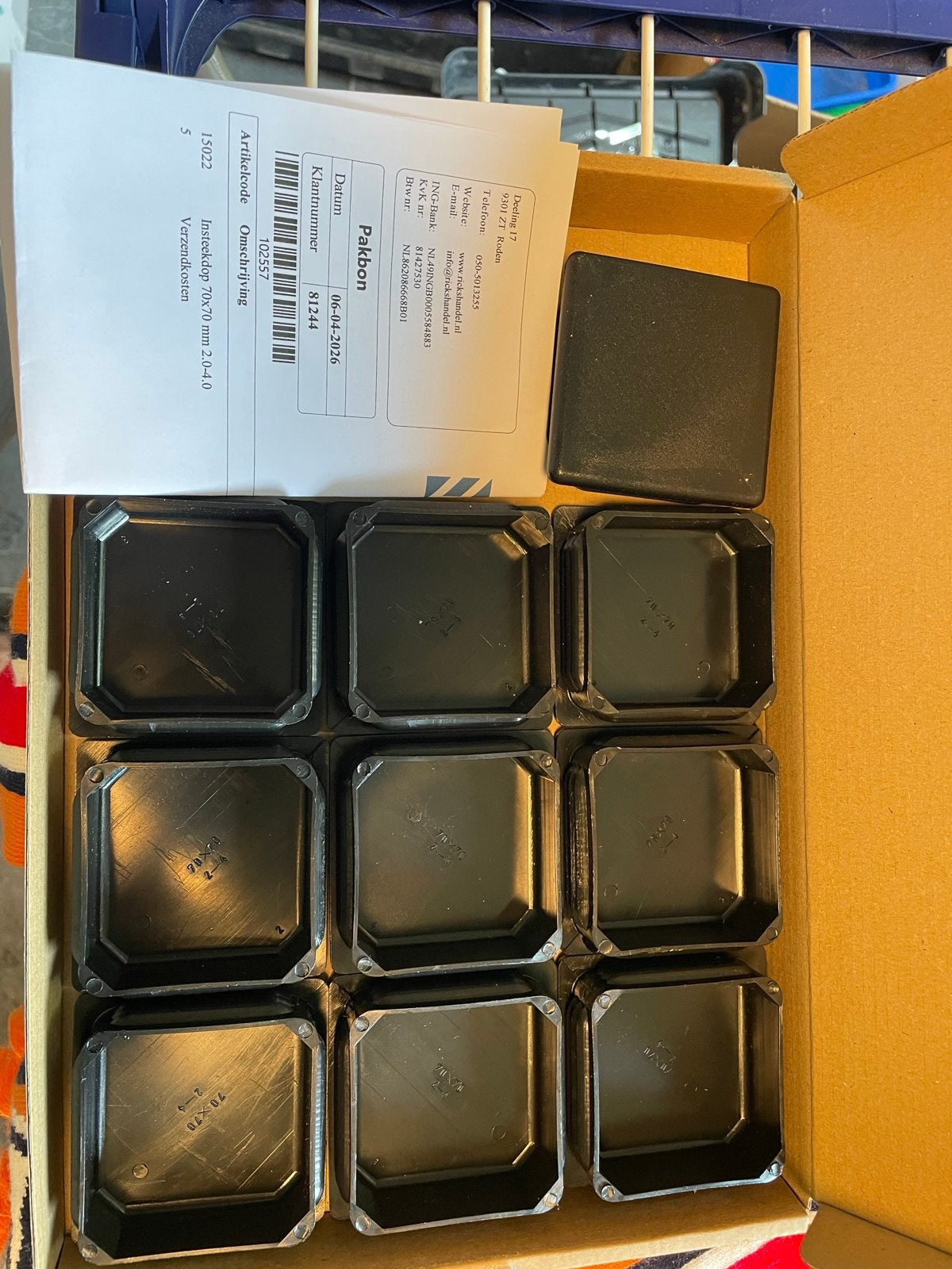 Insteekdoppen 70x70 mm 2.0-4.0 - Nieuw (9 stuks), Ophalen, Nieuw