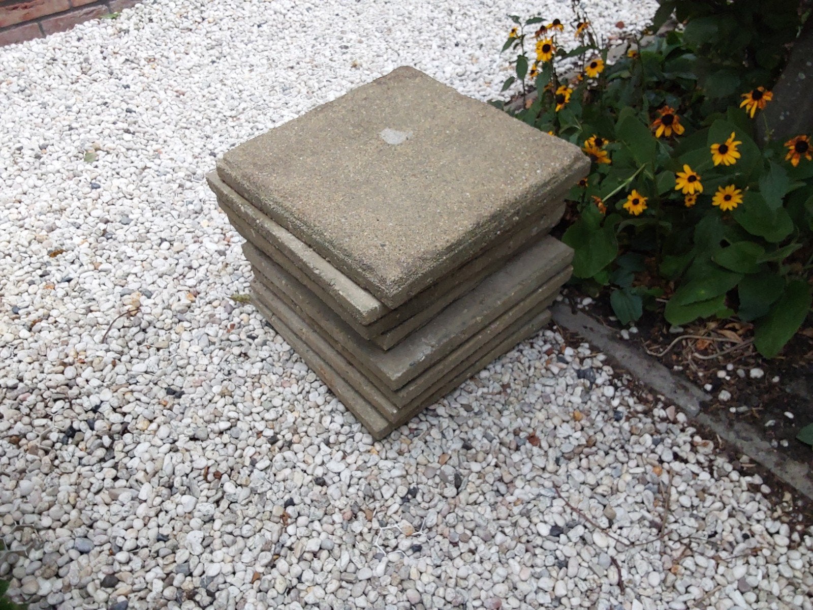 tegels 40x40, 8 stuks, Ophalen, Gebruikt, Minder dan 5 m², Beton