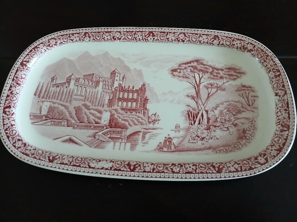 Vintage Royal Sphinx Maastricht Ovale Serveerschaal, Antiek en Kunst, Antiek | Servies los, Ophalen of Verzenden