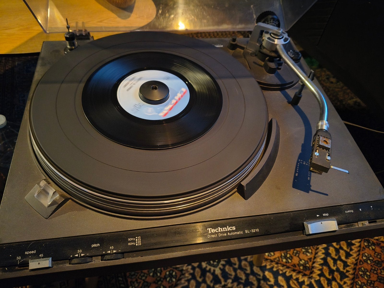 Technics SL-3210 Direct Drive Platenspeler, Ophalen, Gebruikt, Pitch-regelaar, Platenspeler