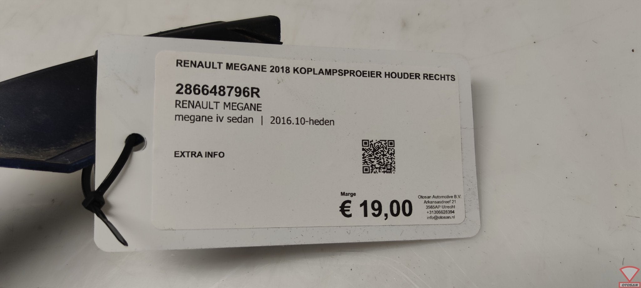Renault Megane 18 Koplampsproeier Houder Rechts 286648796R, Renault Group, Gebruikt, Contact.group@renault.com, Renault