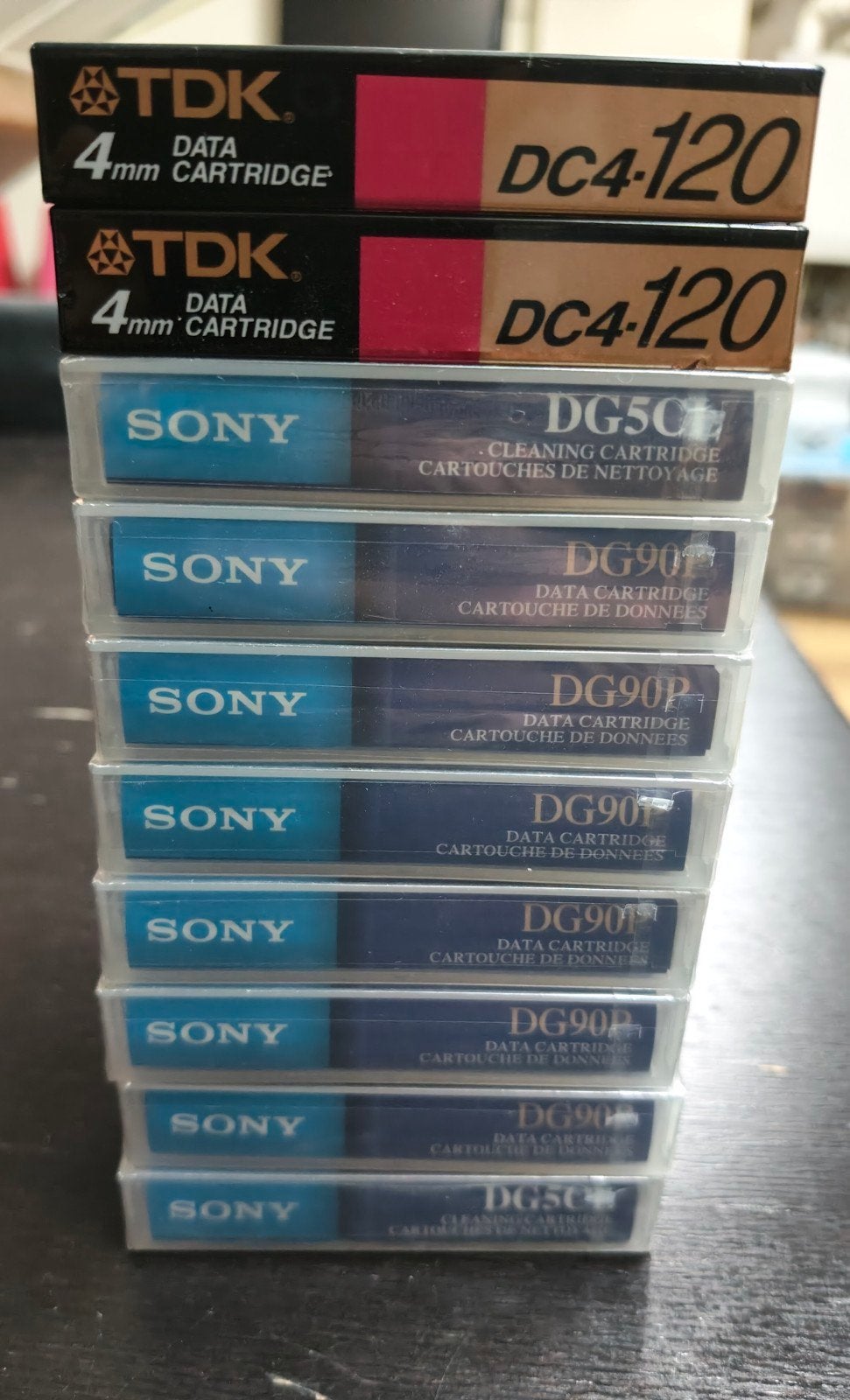 TDK en Sony 4mm DAT Data Cartridges en Cleaning Cartridges, Computers en Software, Beschrijfbare discs, Ophalen of Verzenden, Nieuw