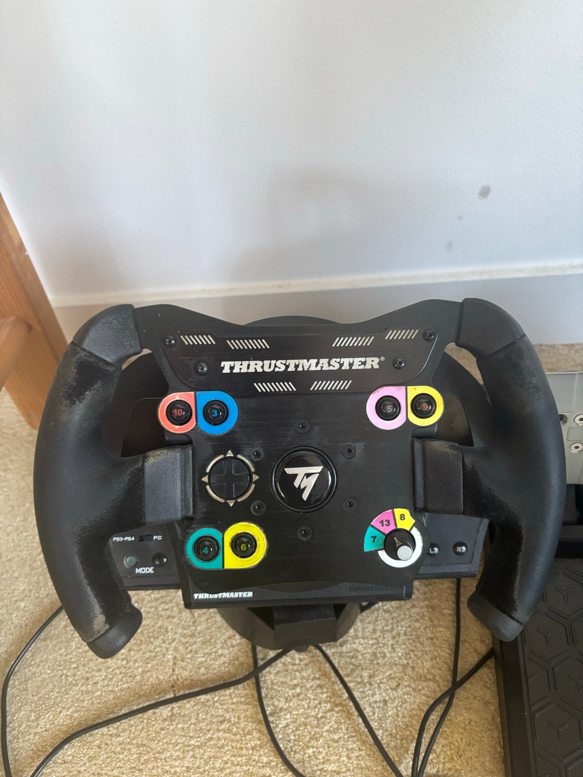 Thrustmaster T300RS wheelbase, racestuur, en pedalen, Ophalen, Racestuur, Gebruikt, Force feedback