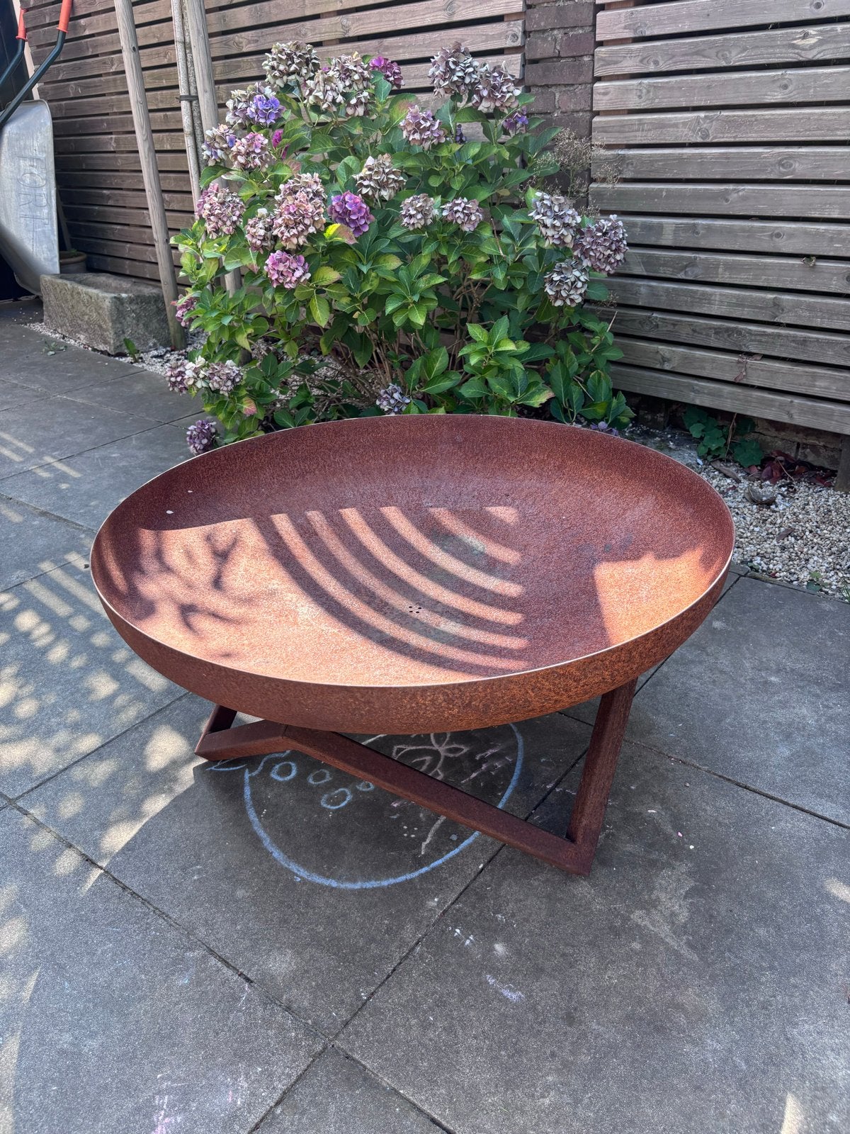 Cookking Vuurschaal Santiago 80cm Cortenstaal - zgan, Ophalen, Zo goed als nieuw, Vuurkorf