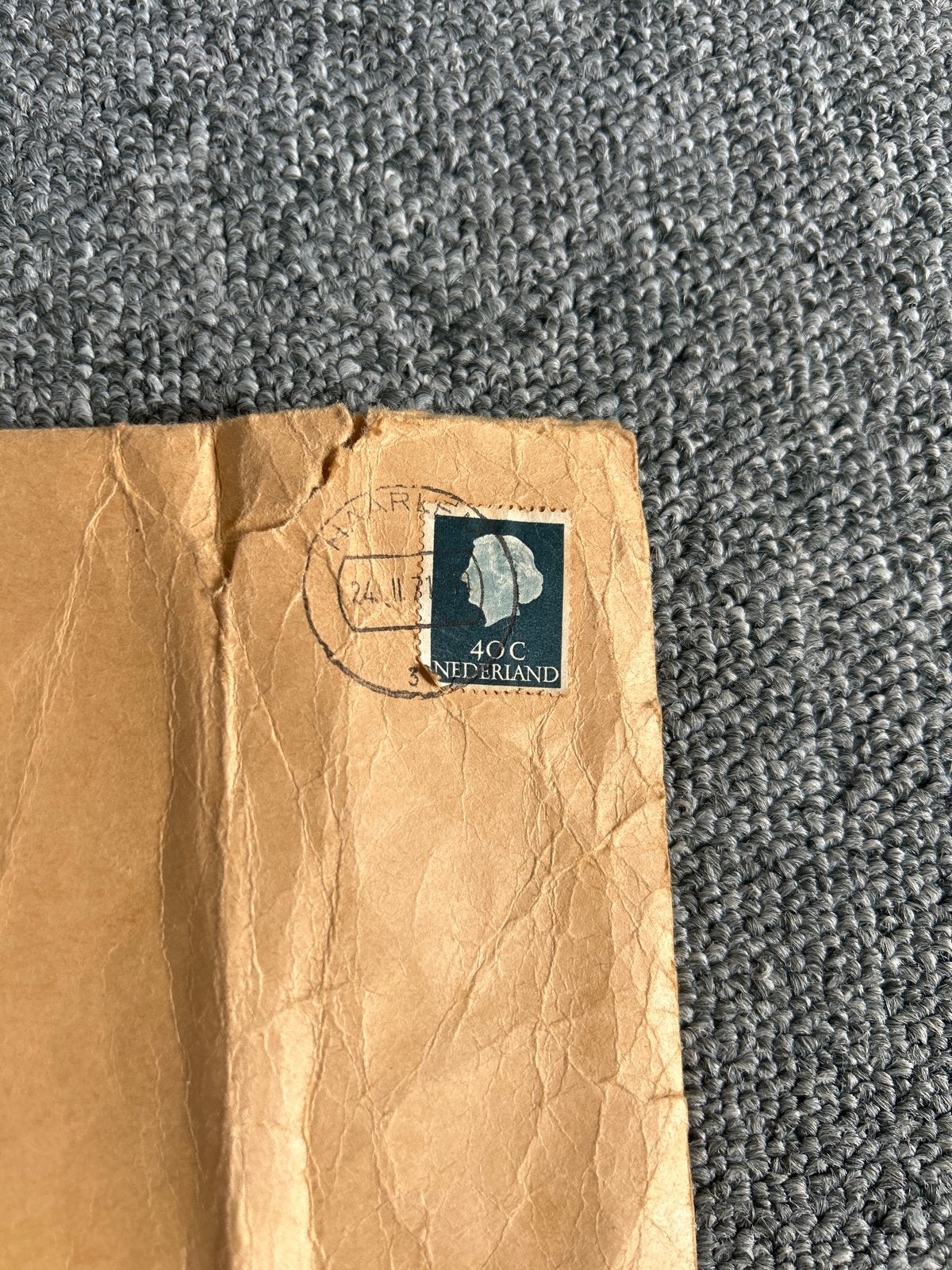 Nederlandse postzegel 40C op envelop, gestempeld, Ophalen of Verzenden, T/m 1940, Gestempeld