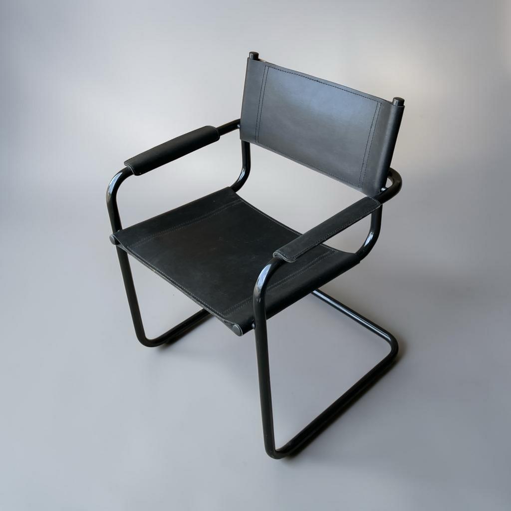 Set van 2 Marcel Breuer B34 Cantilever ,tuigleer fauteuils, Antiek en Kunst, Ophalen