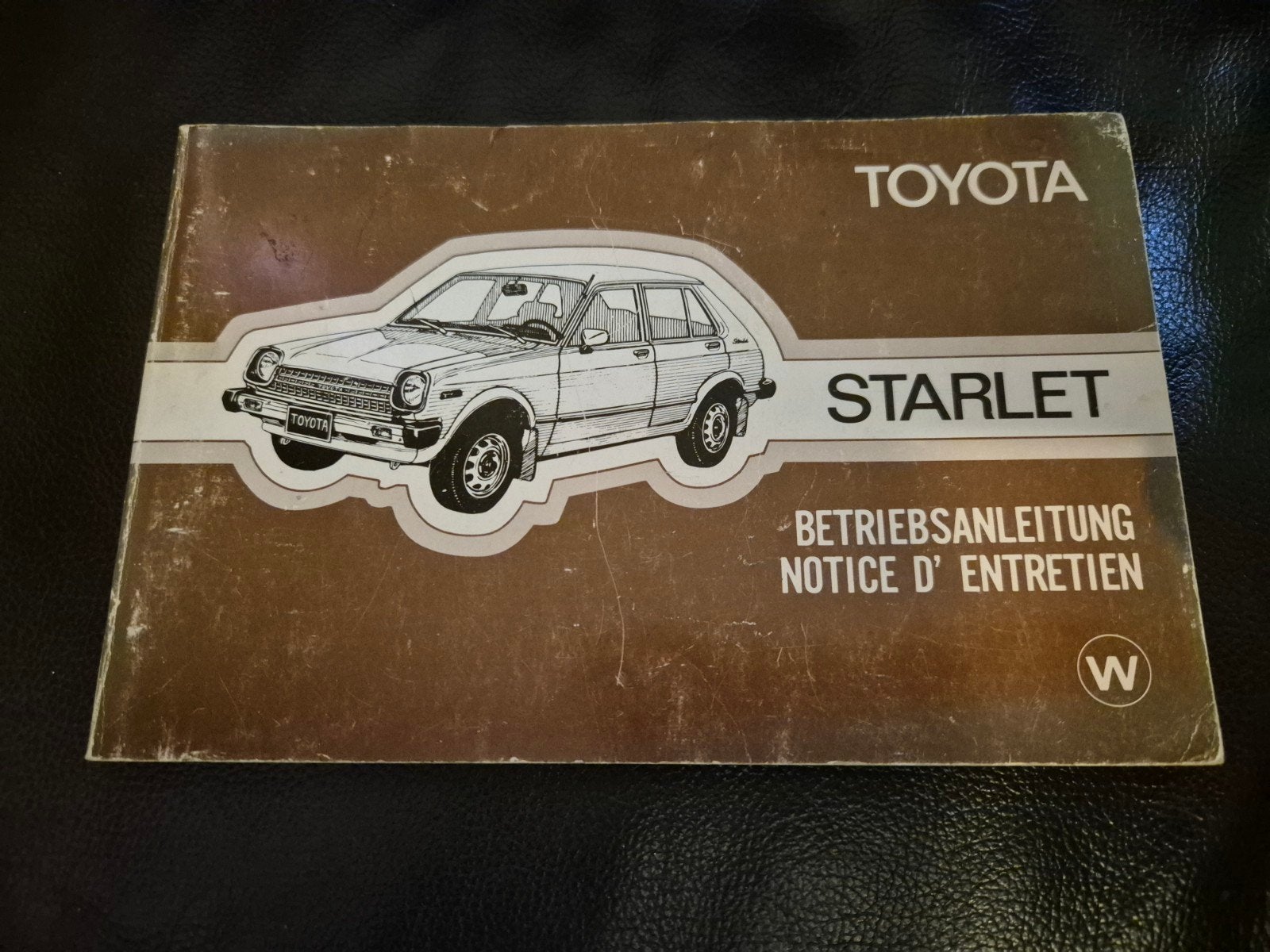 Toyota Starlet KP60Handleiding - Gebruikershandleiding, Ophalen of Verzenden