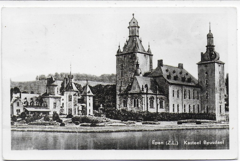 Epen Kasteel Beusdael Oude Gelopen Ansichtkaart (B5431), Ophalen of Verzenden, 1920 tot 1940, Gelopen, Limburg