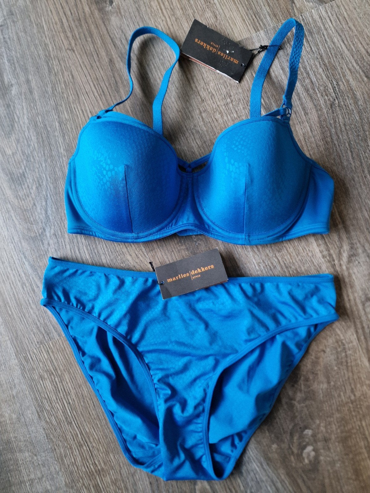 Nieuw setje van marlies dekkers maat 75C/L, Marlies dekkers, Ophalen, Blauw, Setje