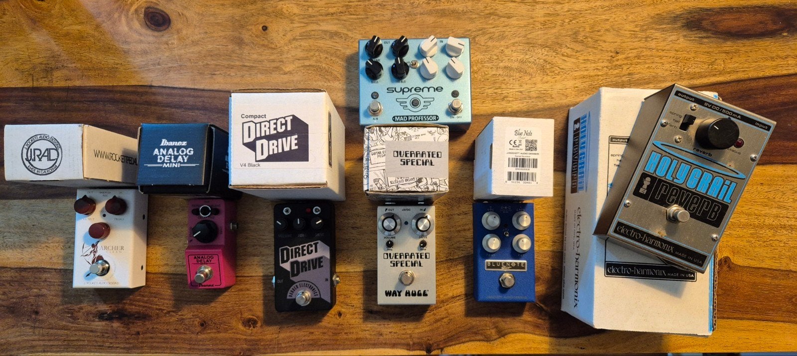 diverse top pedalen, Ophalen of Verzenden, Gebruikt, Delay of Echo