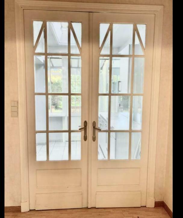 Prachtige antieke Art Deco ensuitedeuren met geslepen glas, Doe-het-zelf en Verbouw, Deuren en Horren, Ophalen, La belle porte