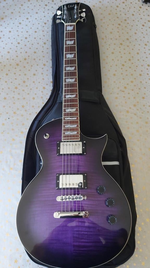 ESP LTD EC-256 Purple Sunburst + NUX MIGHTY30SE versterker, Met versterker, Zo goed als nieuw, Solid body, Ophalen