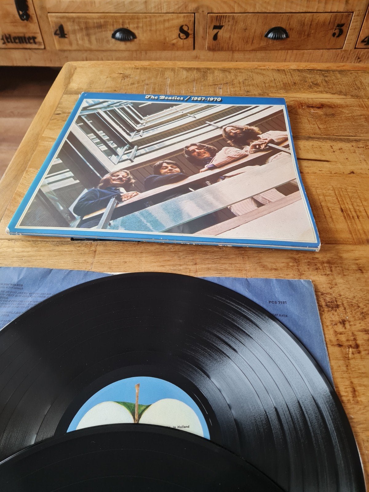 The Beatles - 1967-1970 (Blauwe Album) LP, Cd's en Dvd's, Ophalen, Rock, Gebruikt, Complilatie