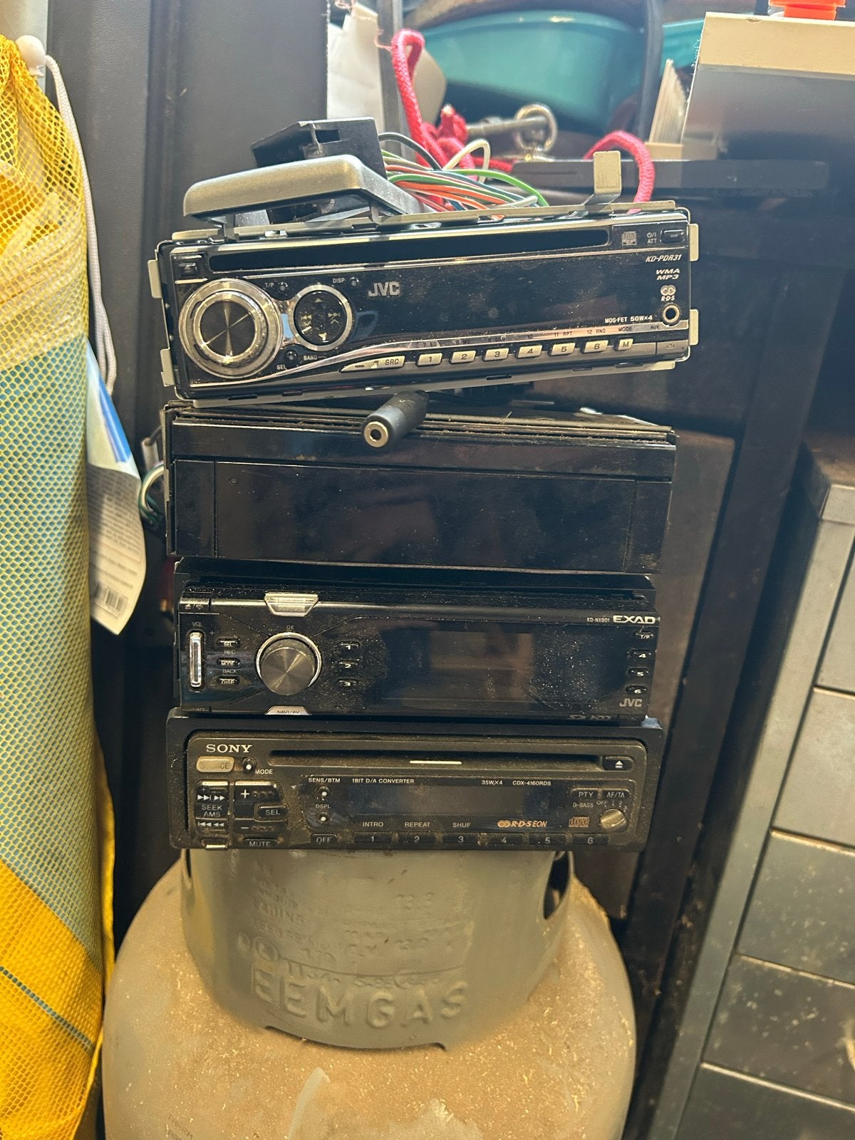 JVC en Sony Autoradio's alles in 1 koop kijk beschrijving, Auto diversen, Autoradio's, Ophalen of Verzenden, Gebruikt