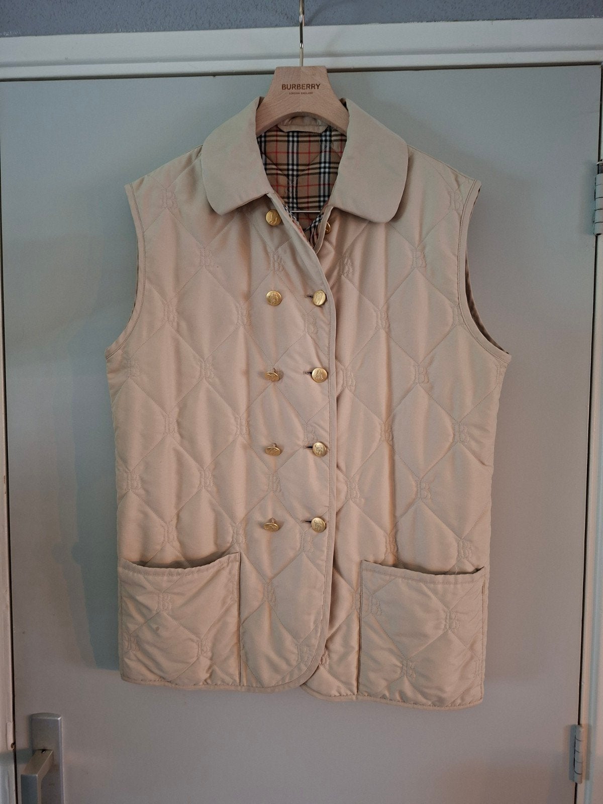 orginele dames burberry bodywarmer maat XL, Beige, Maat 46/48 (XL) of groter, Ophalen of Verzenden, Zo goed als nieuw