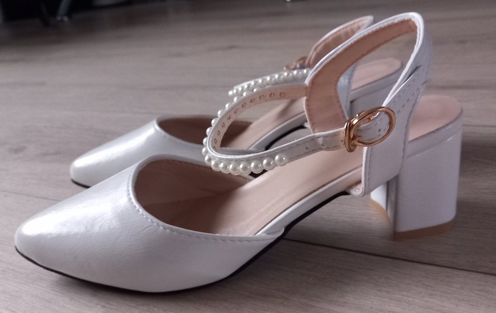 Nieuwe Bruidsschoenen maat 40, Ophalen of Verzenden, Nieuw, Wit, Schoenen