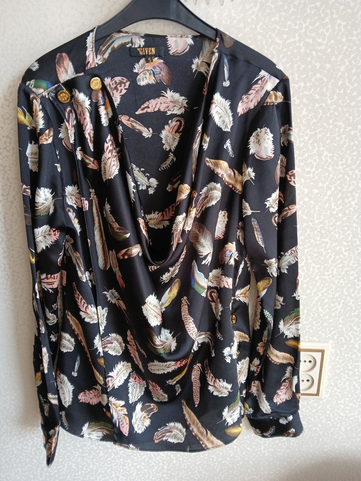 Blouse Given maat S, Kleding | Dames, Maat 38/40 (M), Zwart, Ophalen of Verzenden, Zo goed als nieuw