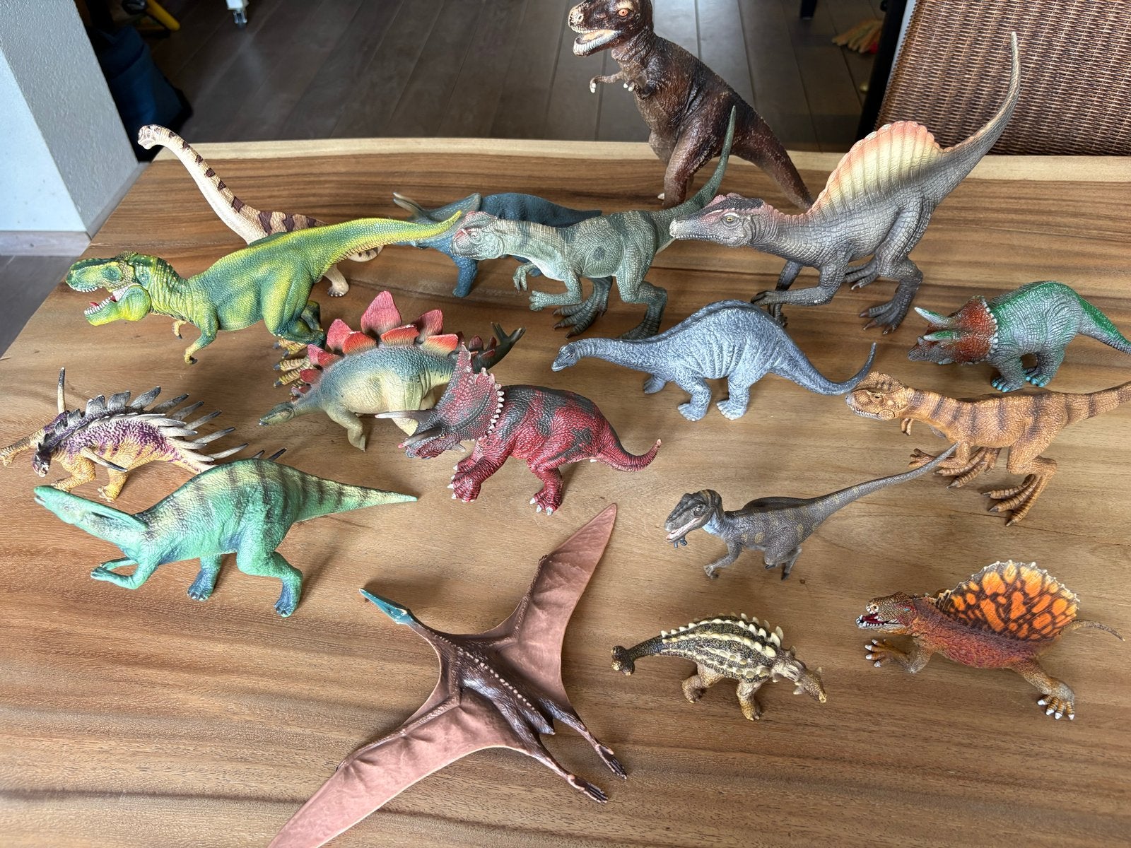 Grote collectie Schleich dinosaurus speelgoedfiguren, Ophalen, Gebruikt