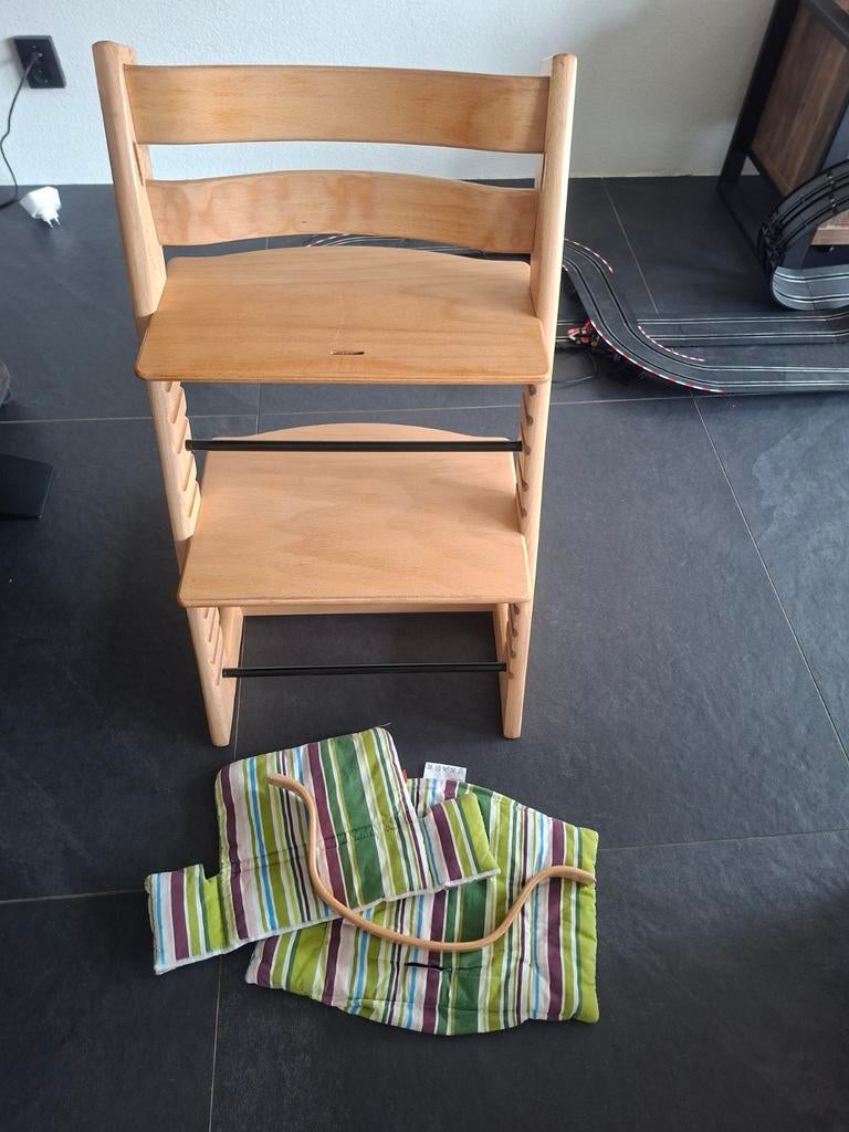 Stokke Tripp Trapp stoel met kussenset, Ophalen, Gebruikt, Meegroeistoel, Stoelverkleiner
