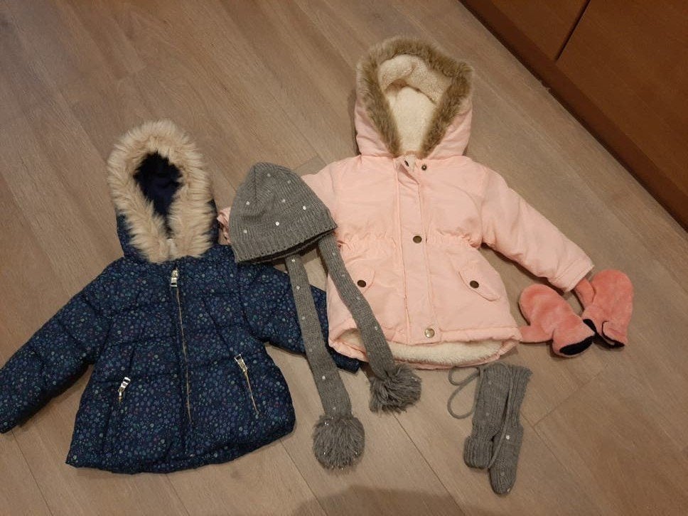 Winterjas meisje maat 74, Kinderen en Baby's, Babykleding | Maat 74, Ophalen of Verzenden, Zo goed als nieuw, Meisje, Jasje