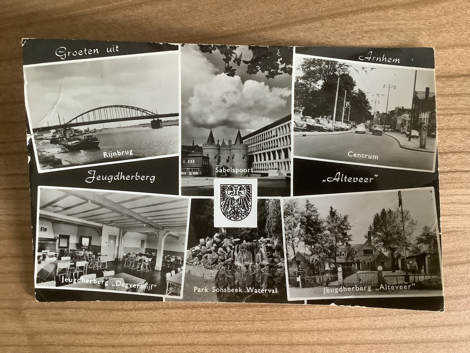 ansichtkaart Arnhem, Verzamelen, Ansichtkaarten | Nederland, Verzenden, 1960 tot 1980, Gelopen, Gelderland
