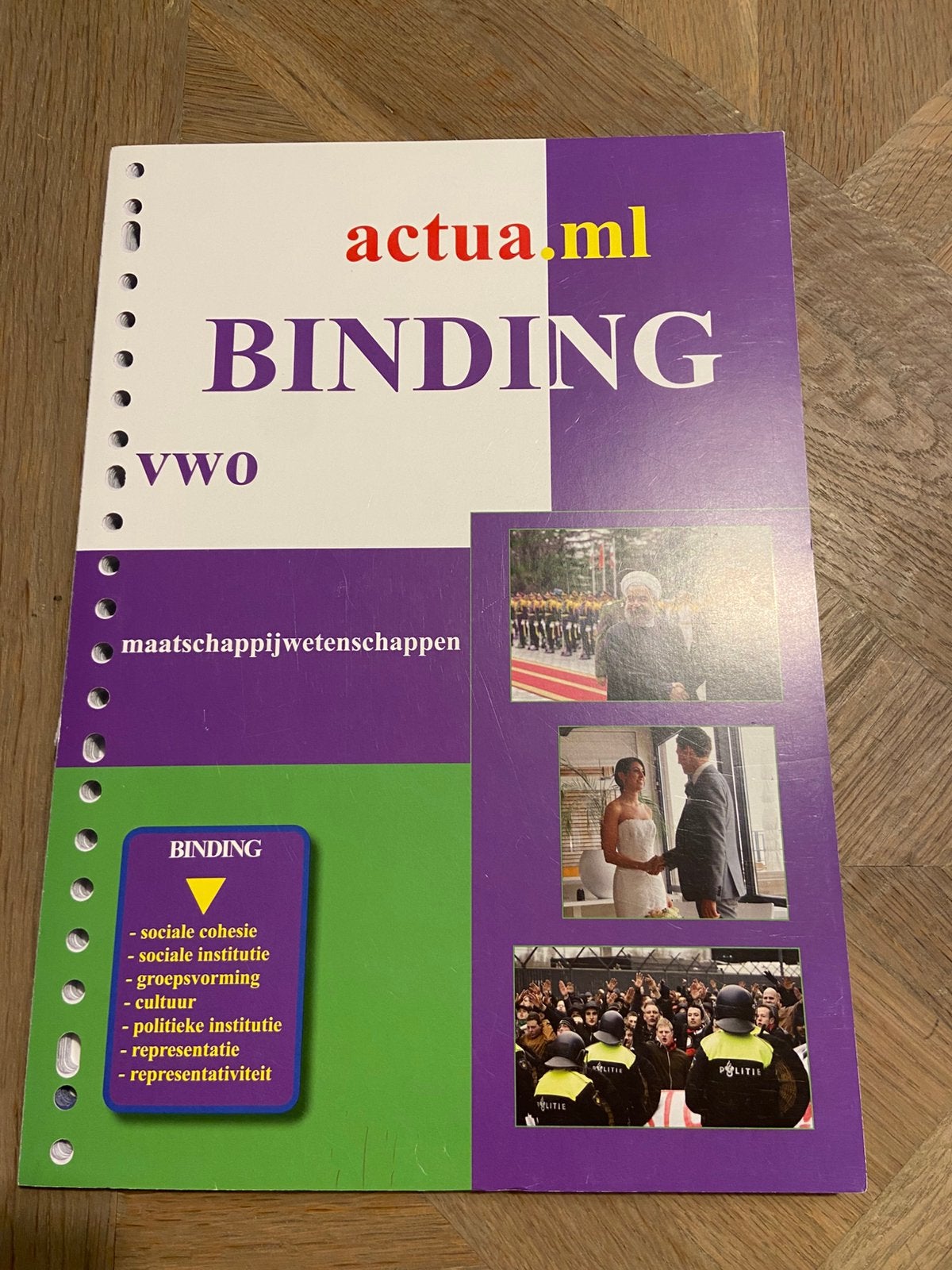Binding VWO actua.ml Maatschappijwetenschappen, Boeken, Overige vakken, VWO, Ophalen of Verzenden, Zo goed als nieuw