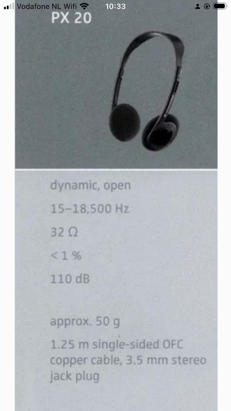 Gezocht: Sennheiser PX-20; PX-30; PX-40, Ophalen of Verzenden, Zo goed als nieuw, Sennheiser