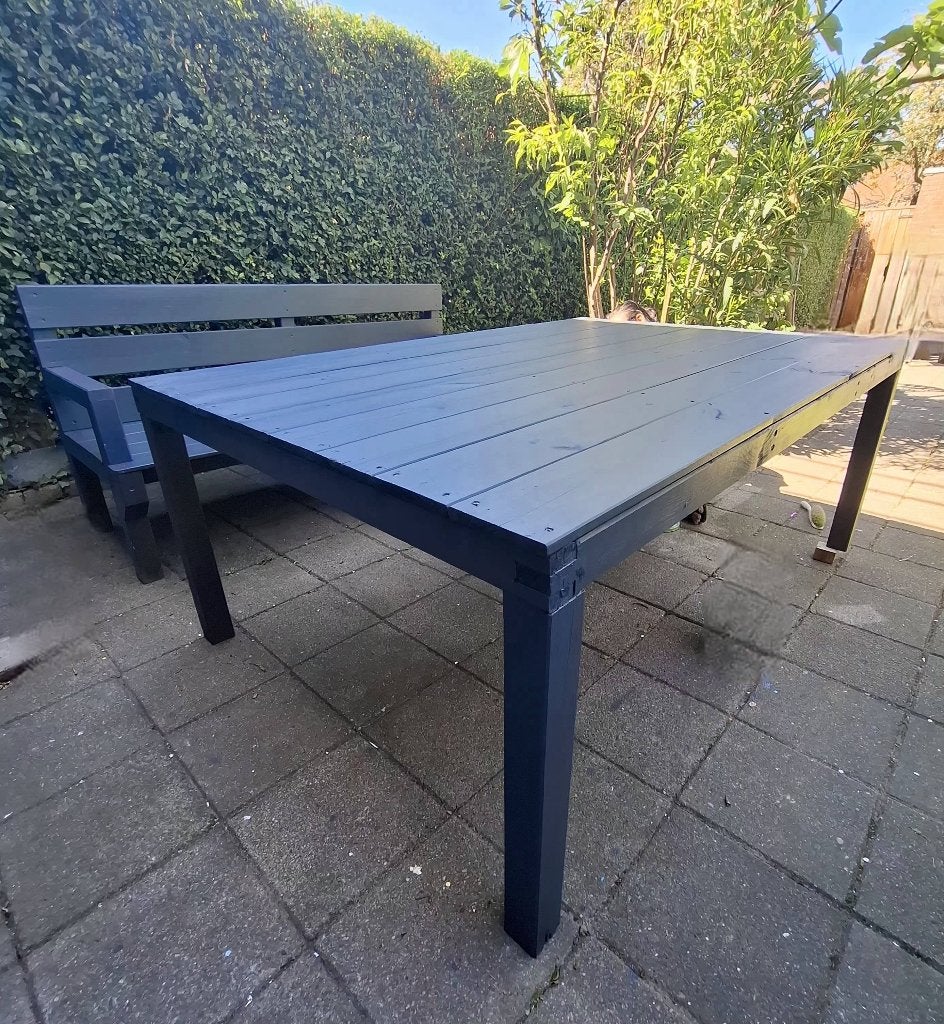 Tuintafel 180cm, Ophalen, Gebruikt, Rechthoekig, Hout