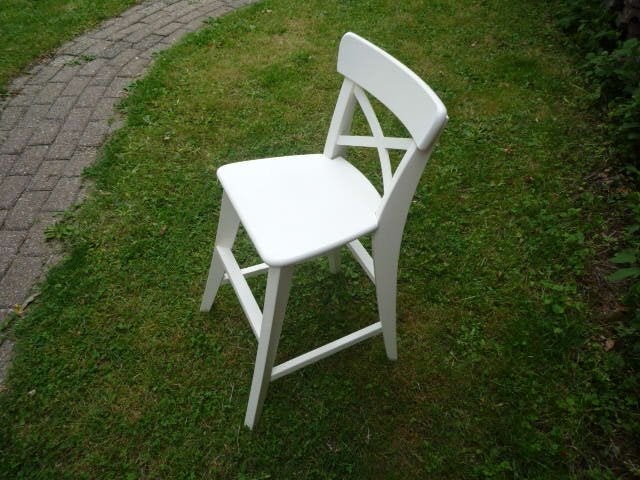 Ikea Ingolf wit houten kinderstoel Als nieuw!!, Kinderen en Baby's, Kinderstoelen, Ophalen, Zo goed als nieuw, Overige typen
